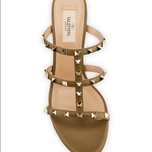Valentino Garavani Rockstud Caged Slide Sandals - Picture 2 of 10